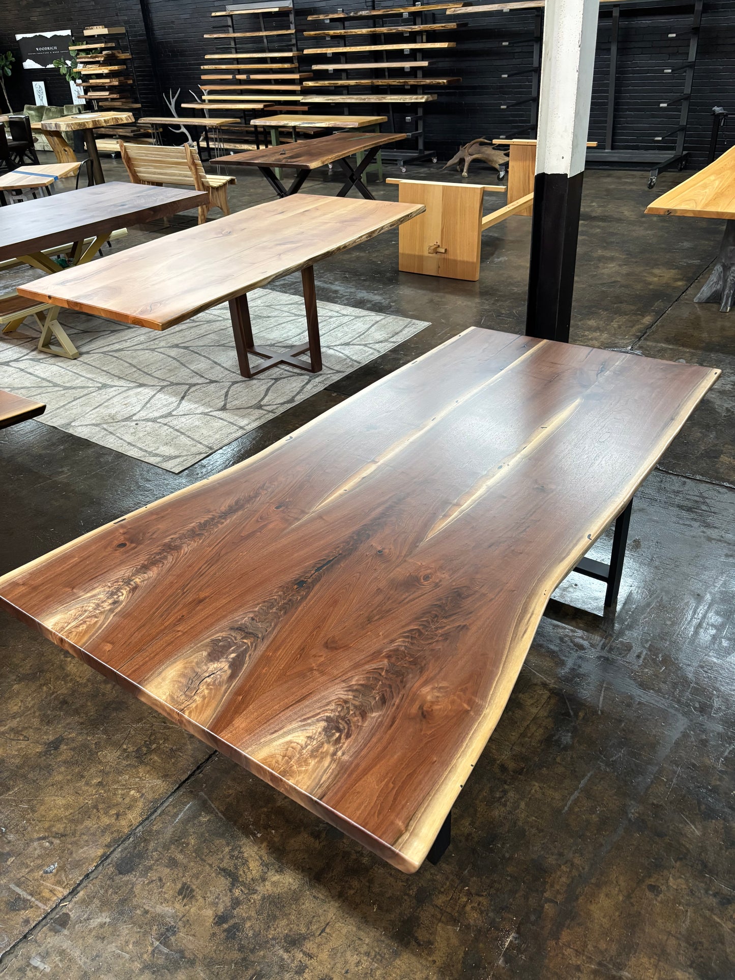 Black Walnut Butcher Block Dining Table