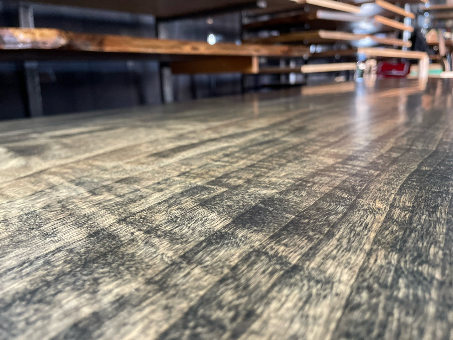 Blackened Eastern Cottonwood Slab Tabletop