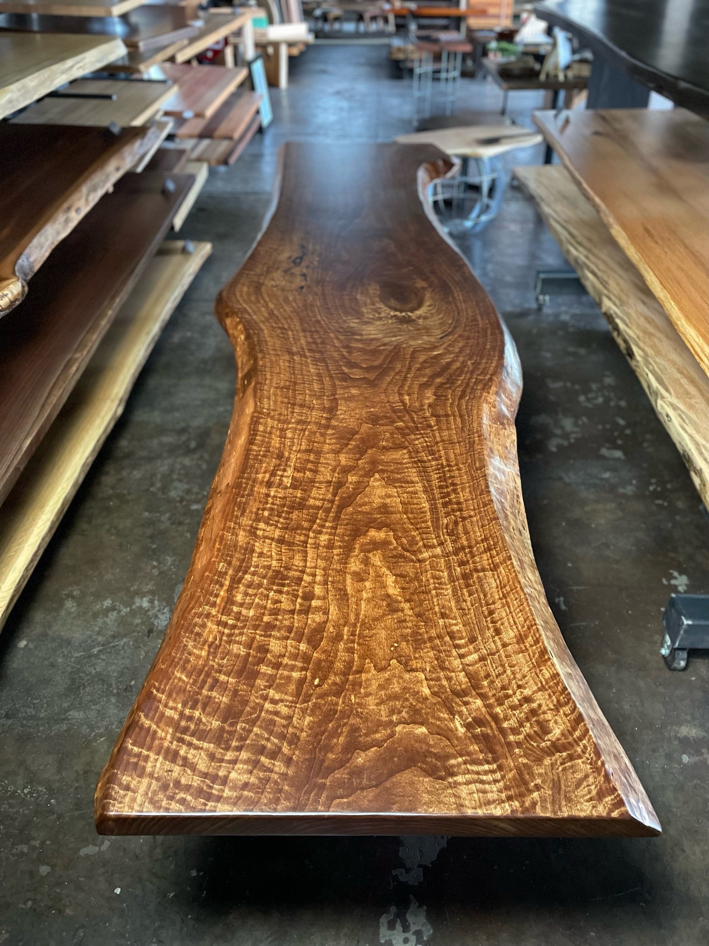 Stained Eastern Cottonwood Slab Tabletop