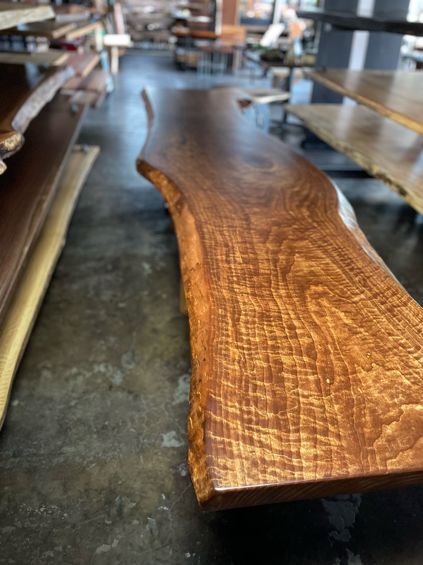 Stained Eastern Cottonwood Slab Tabletop