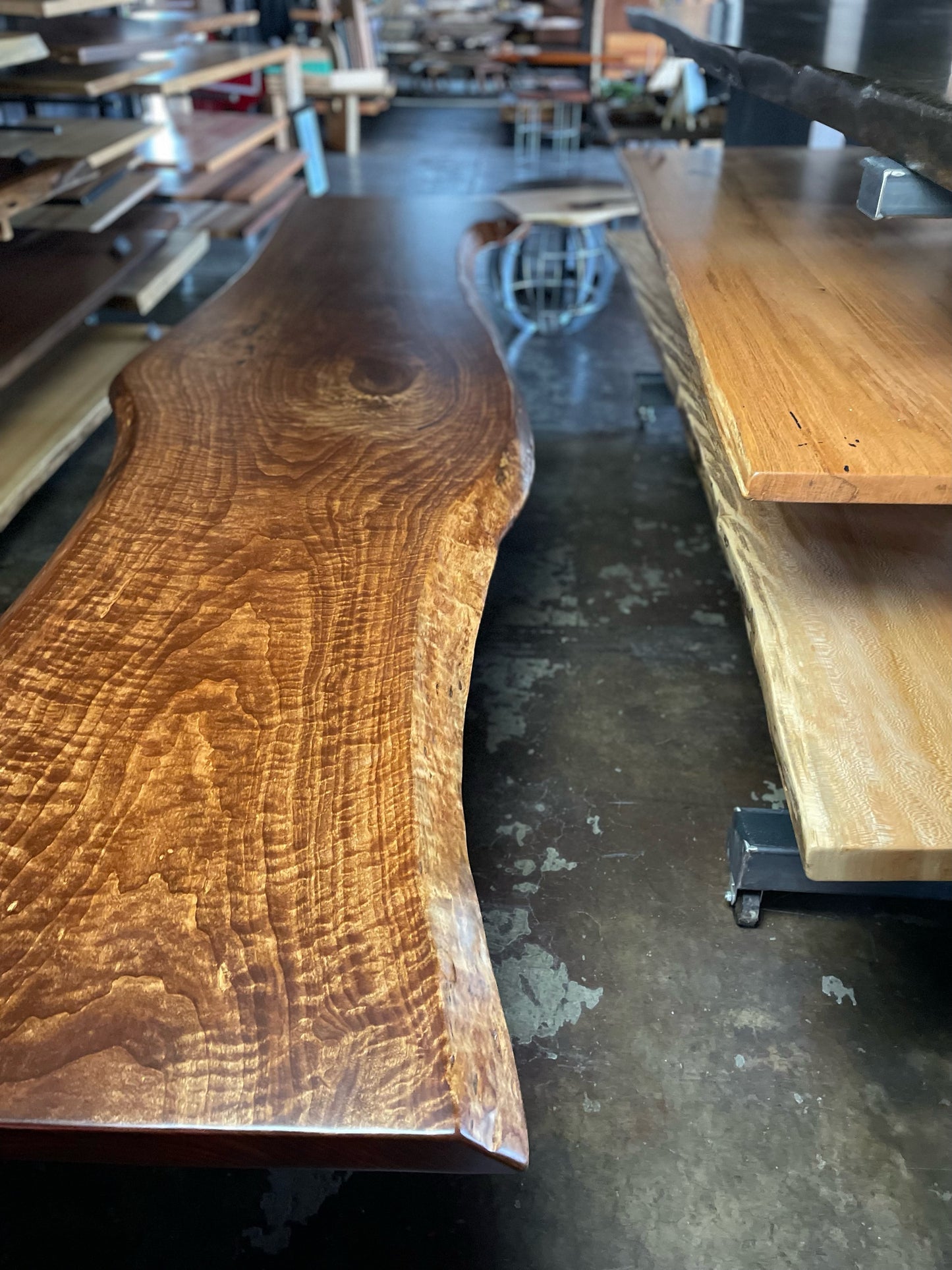 Stained Eastern Cottonwood Slab Tabletop