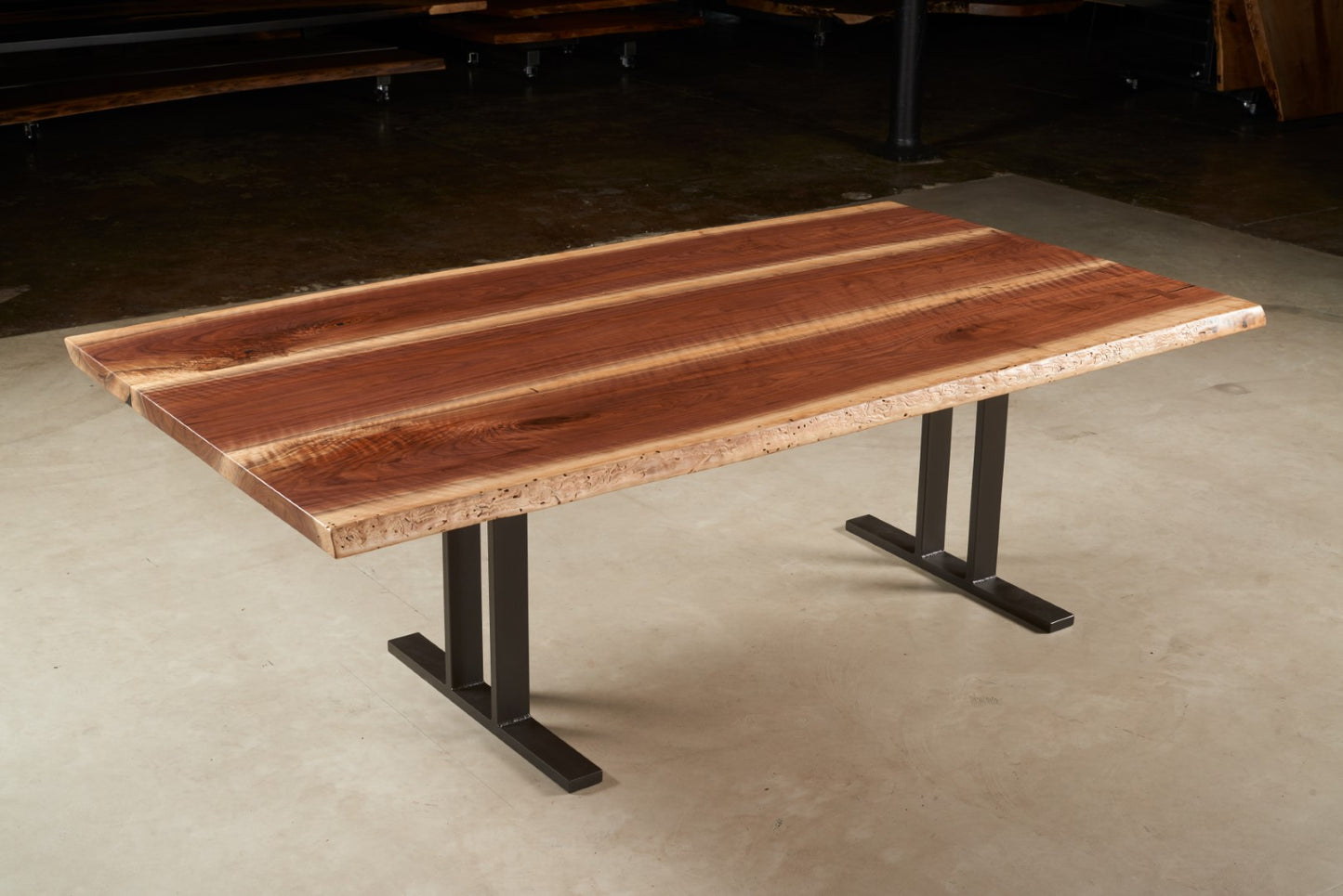 Black Walnut Butcher Block Dining Table