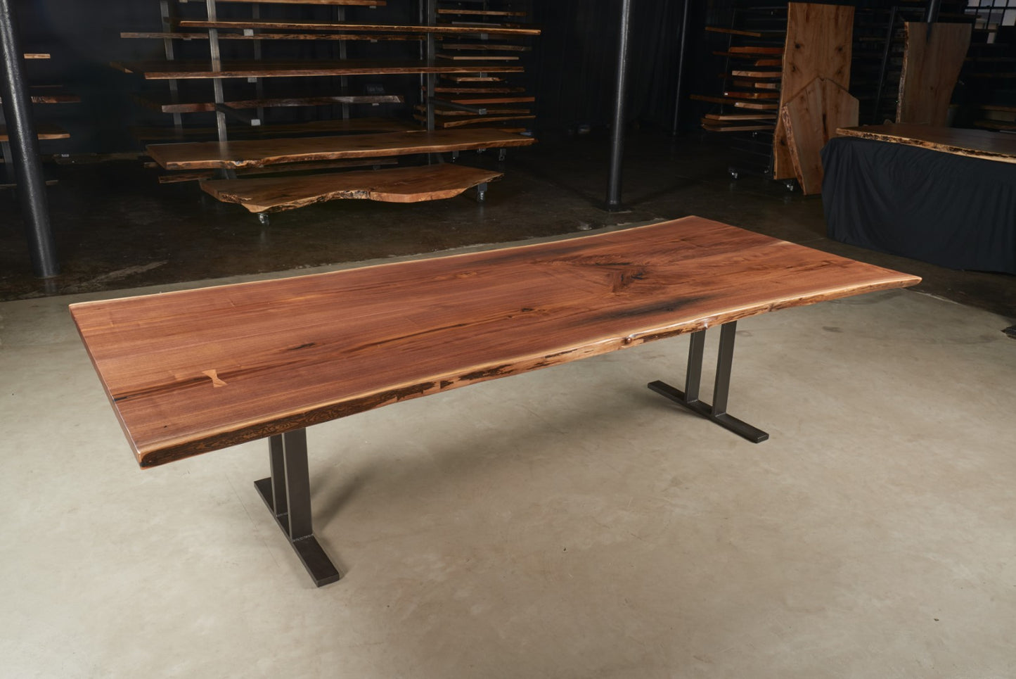 Black Walnut Book Matched Dining Table