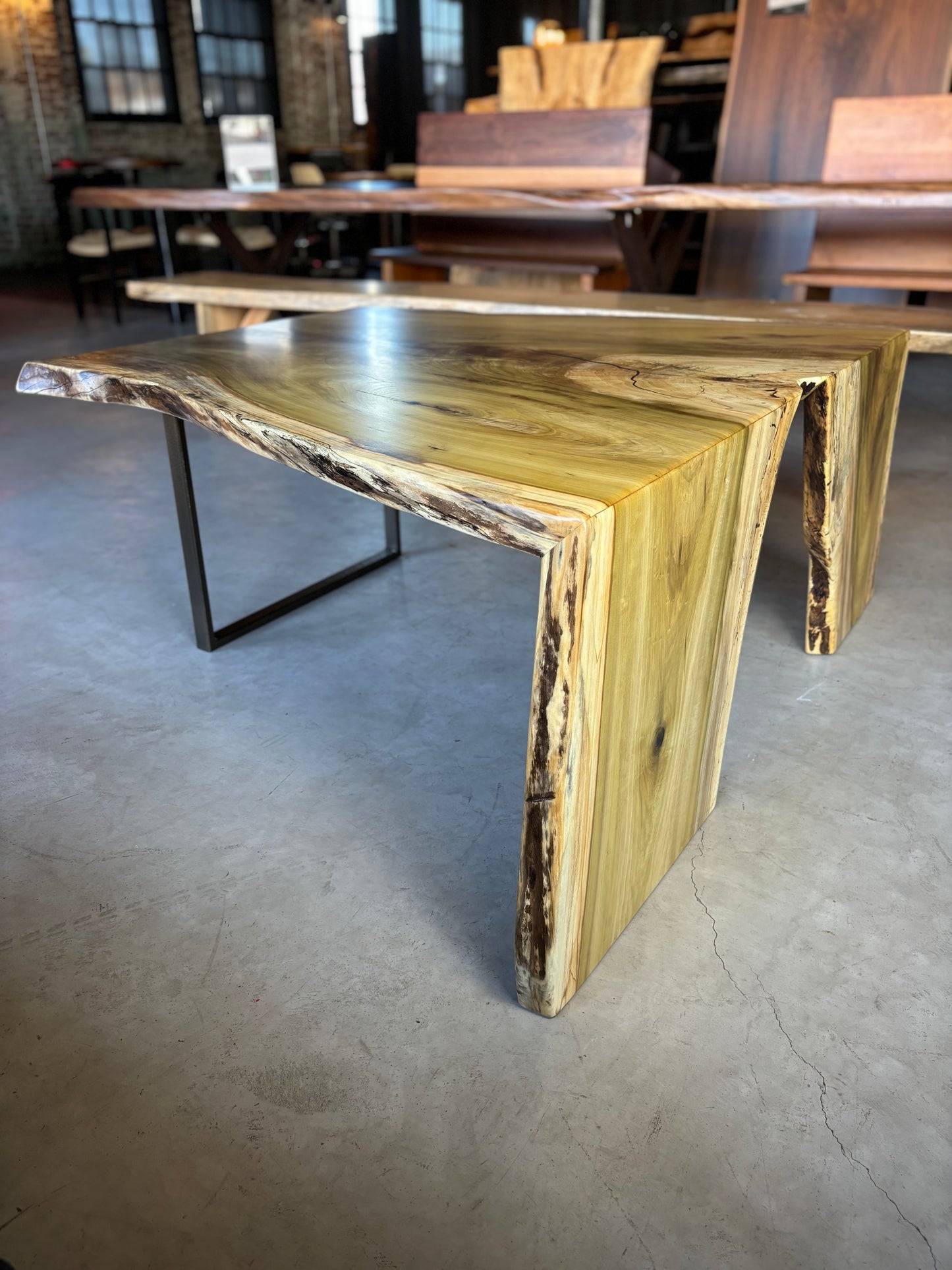 Poplar Waterfall Coffee Table