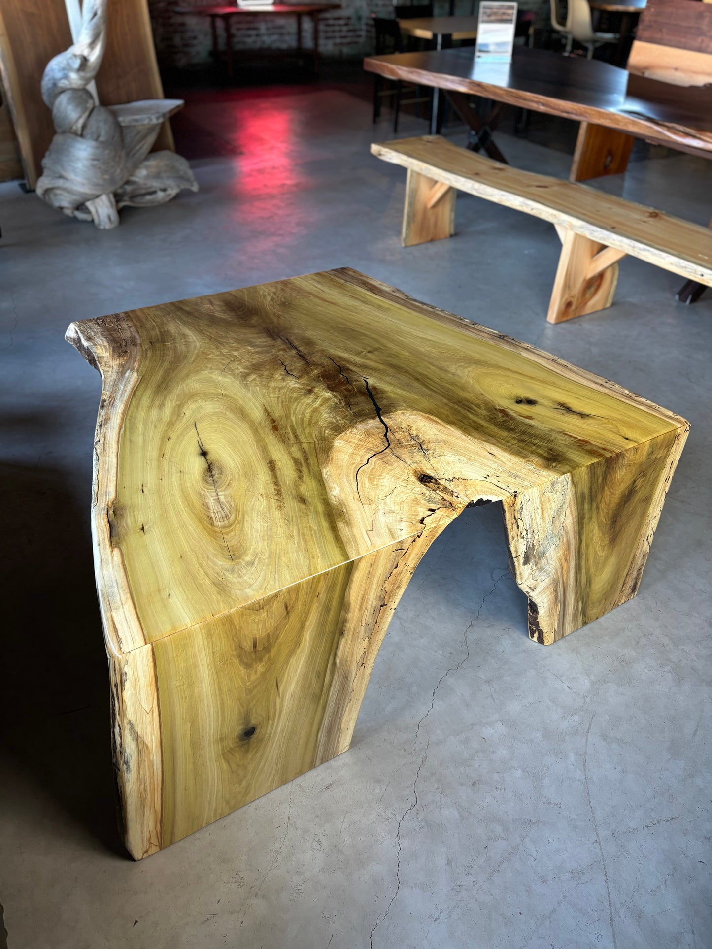 Poplar Waterfall Coffee Table