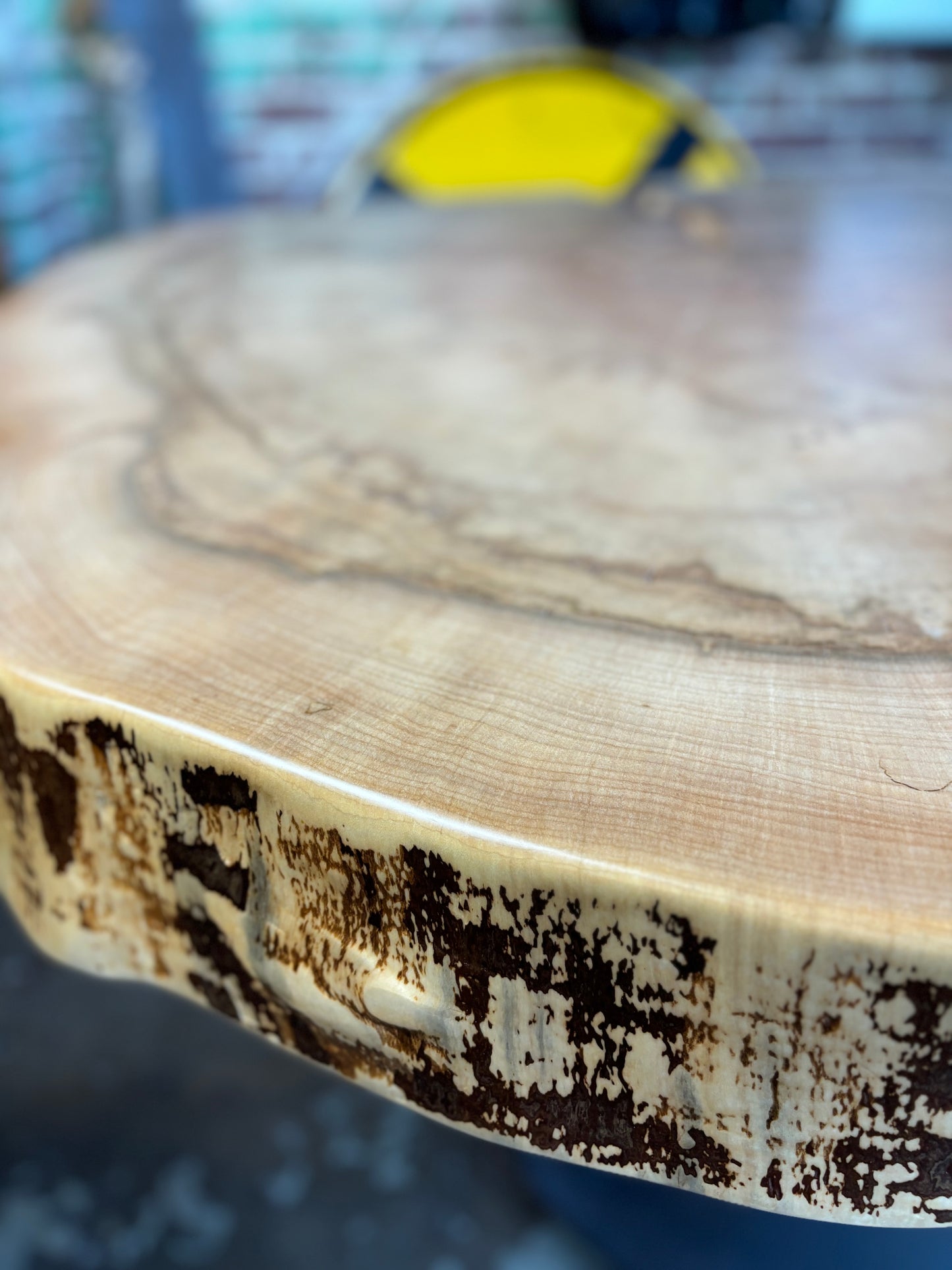 Organically Round Maple Dining Table