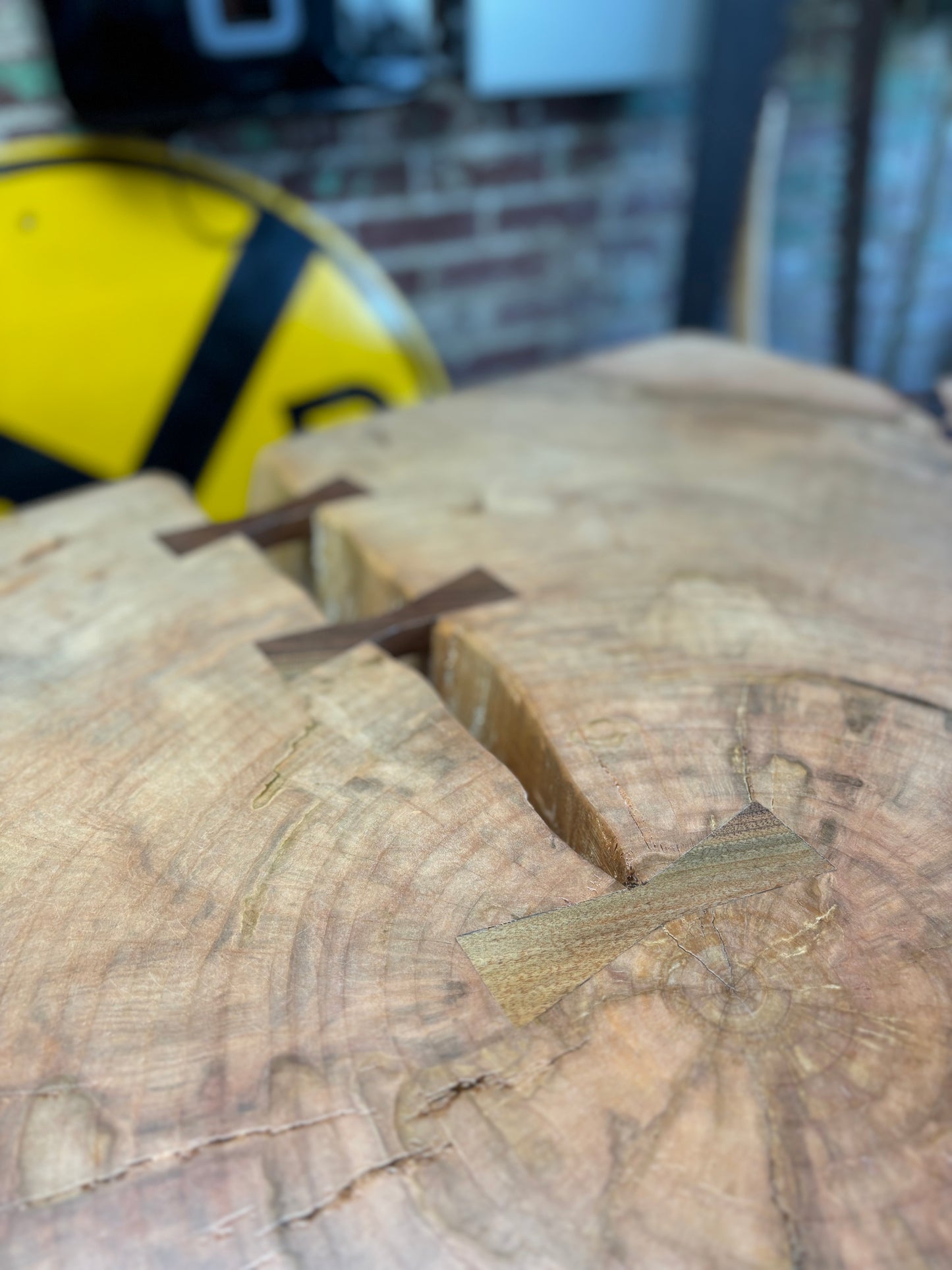 Organically Round Maple Dining Table