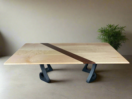 Maple with Black Walnut Inlay Coffee Table