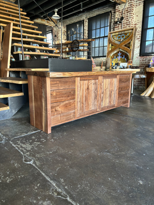 Live Edge Walnut Dresser