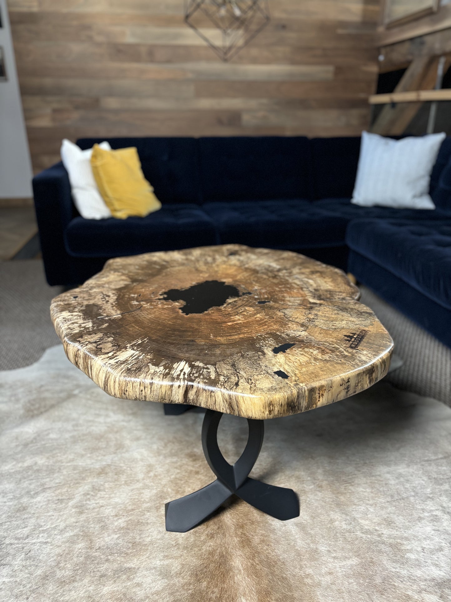 Round Spalted Maple Coffee Table