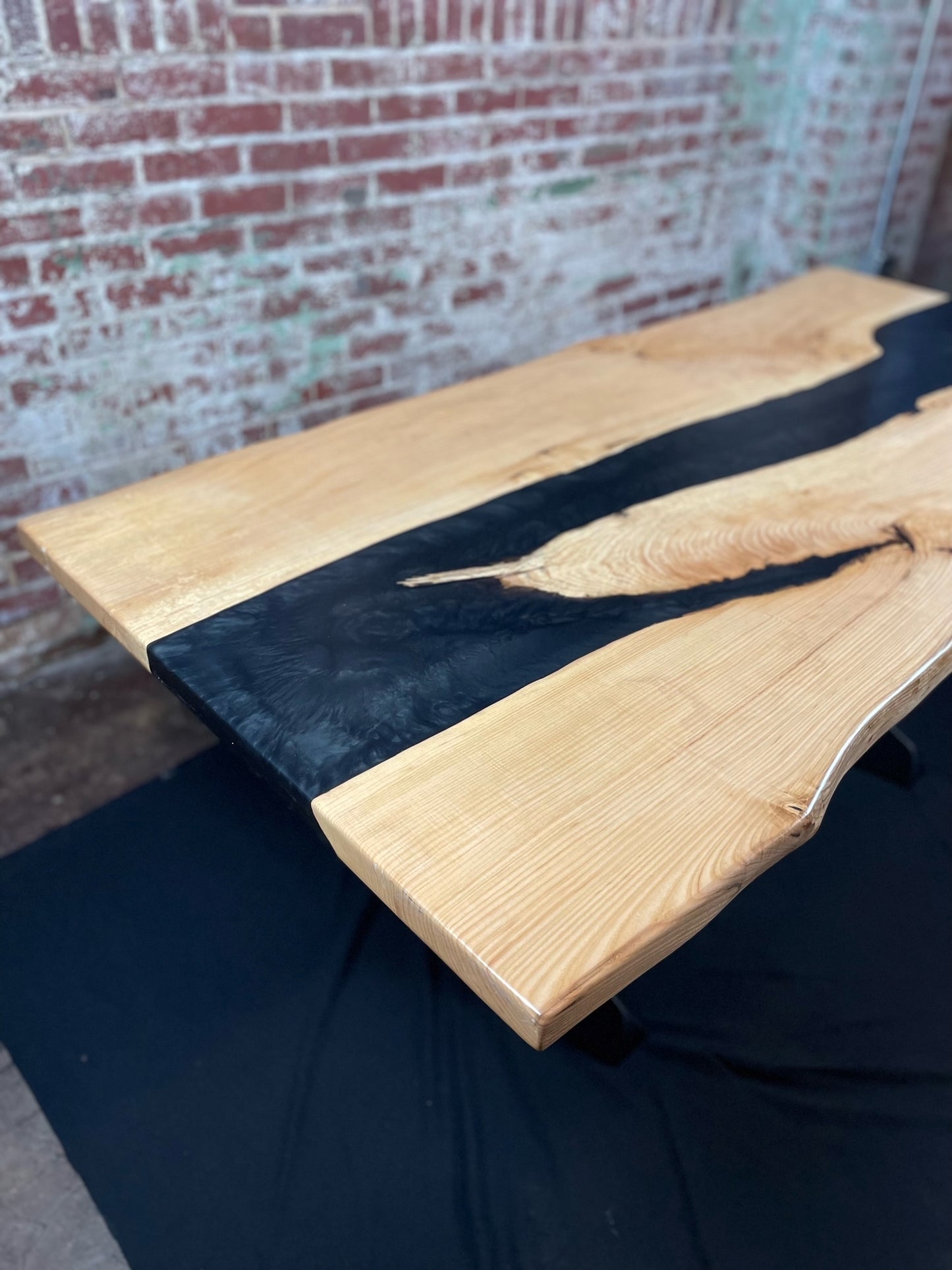 Black Epoxy River Dining Table