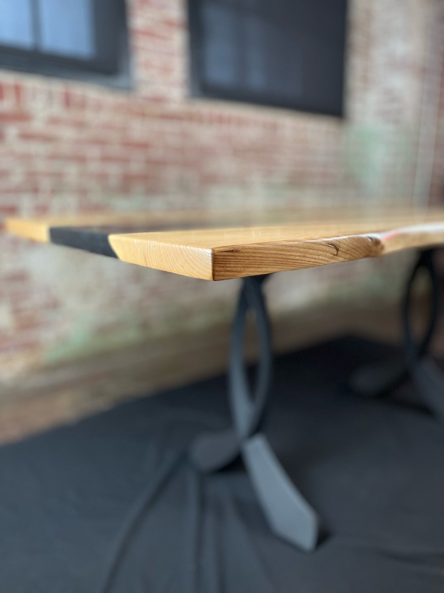 Black Epoxy River Dining Table