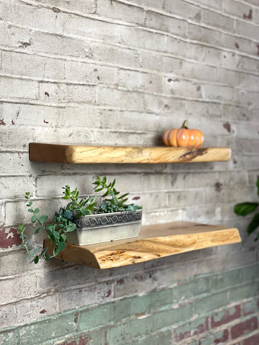 Live Edge Floating Shelves