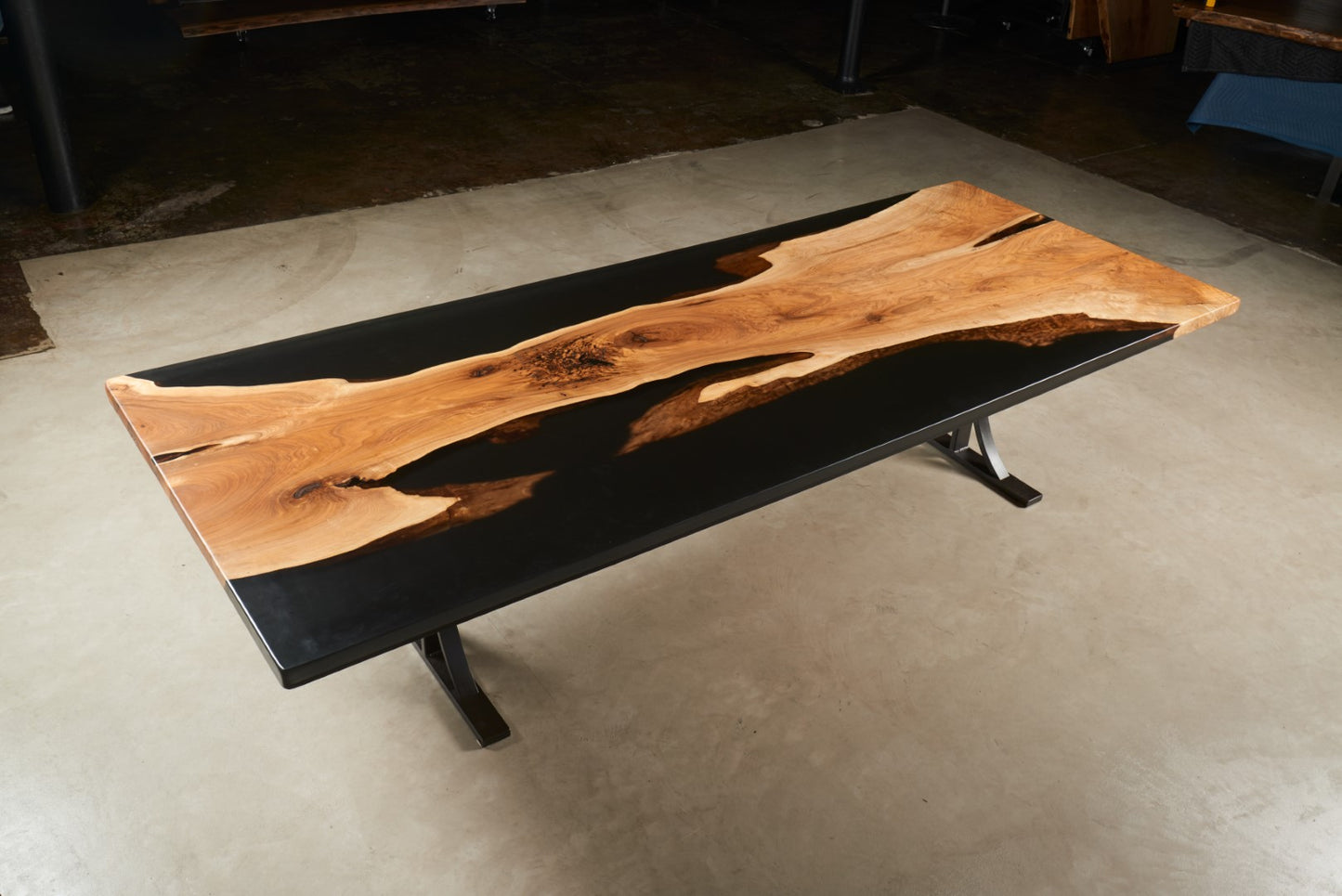 Butternut with Dark Epoxy Table #16