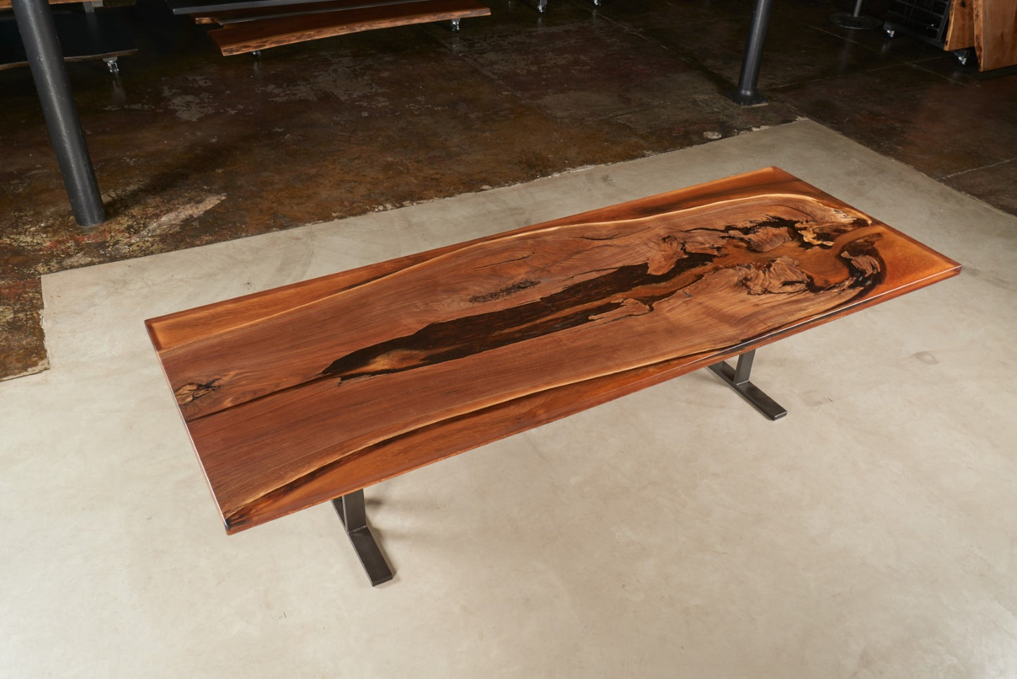 Epoxy Resin Walnut Table