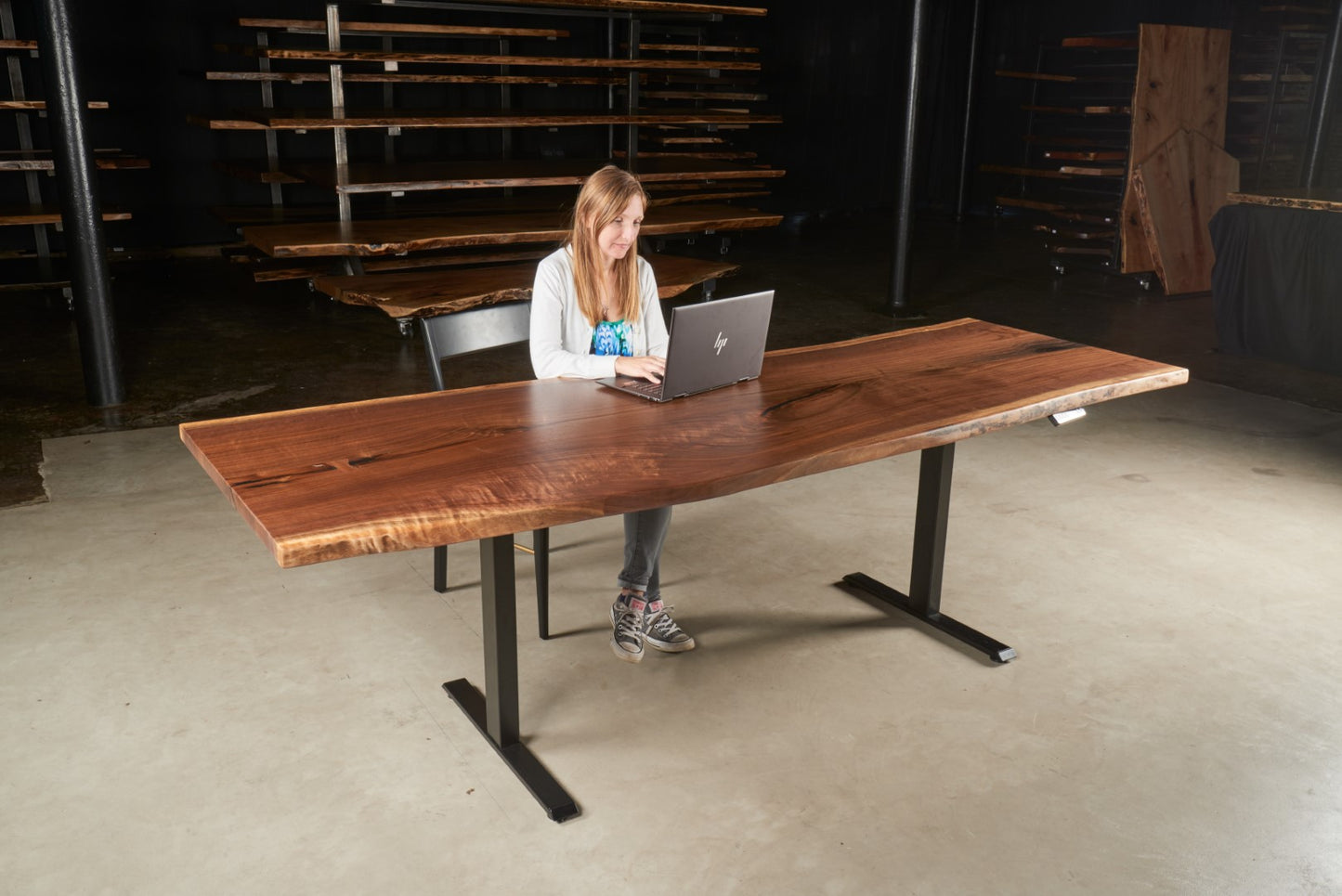 Adjustable Walnut Desk / Table