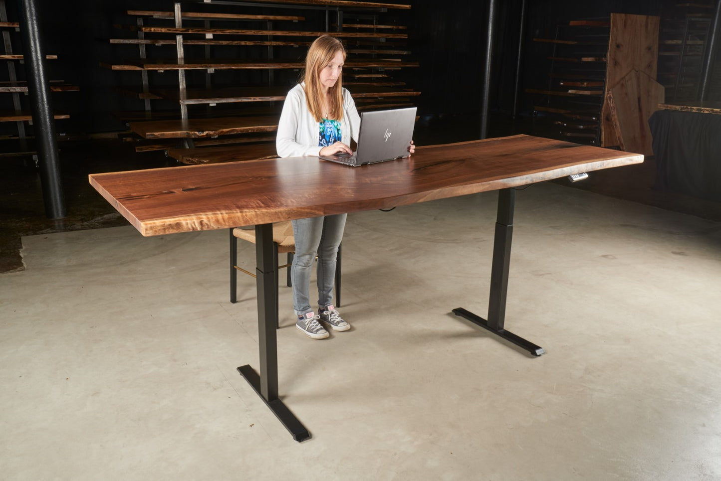 Adjustable Walnut Desk / Table