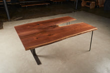 Load image into Gallery viewer, Walnut with Glass Inlay Table #43

