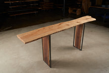 Load image into Gallery viewer, Maple Bar Top with Custom Walnut Legs #44
