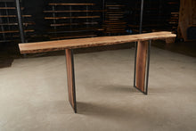 Load image into Gallery viewer, Maple Bar Top with Custom Walnut Legs #44
